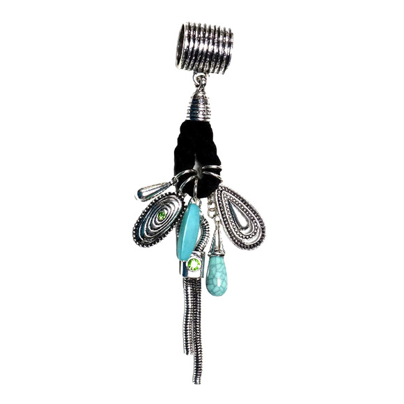 Isabellas Journey 6 Large Scarf Pendants Fashion Jewelry Necklace Slide NWT - Picture 2 of 13